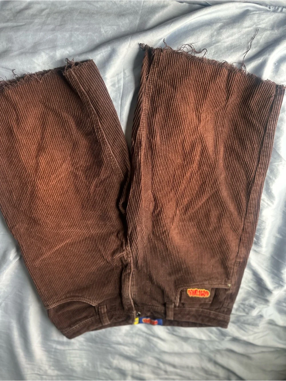 VTG vibe empyre brown corduroy raw hem jorts size-30